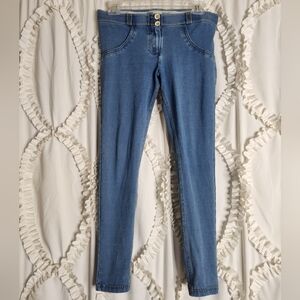 Freddy WR. Up Low Rise Jean Skinny Pants Leggings Crop Ankle Sz 10
